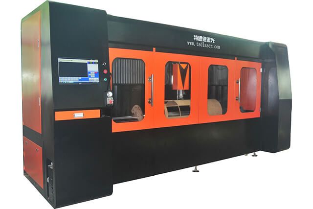 Máquina de corte rotativo CNC de cabeça única TSD-RC300